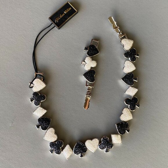 FAC Playing Cards Poker Sparkly Bracelet NWT - Picture 3 of 7